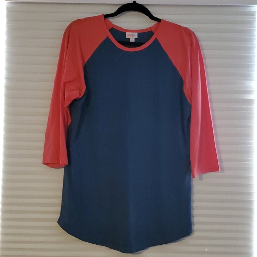 Lularoe Randy Coral and Navy